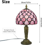 Small Tiffany Style Table Lamp 3 Colour Temperatures