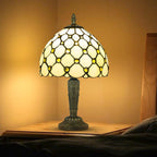 Small Tiffany Style Table Lamp 3 Colour Temperatures