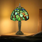 Small Tiffany Style Table Lamp 3 Colour Temperatures