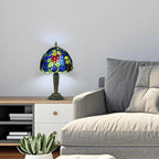 Small Tiffany Style Table Lamp 3 Colour Temperatures