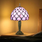 Small Tiffany Style Table Lamp 3 Colour Temperatures