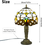 Small Tiffany Style Table Lamp 3 Colour Temperatures