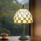 Small Tiffany Style Table Lamp 3 Colour Temperatures