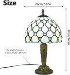 Small Tiffany Style Table Lamp 3 Colour Temperatures
