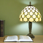 Small Tiffany Style Table Lamp 3 Colour Temperatures