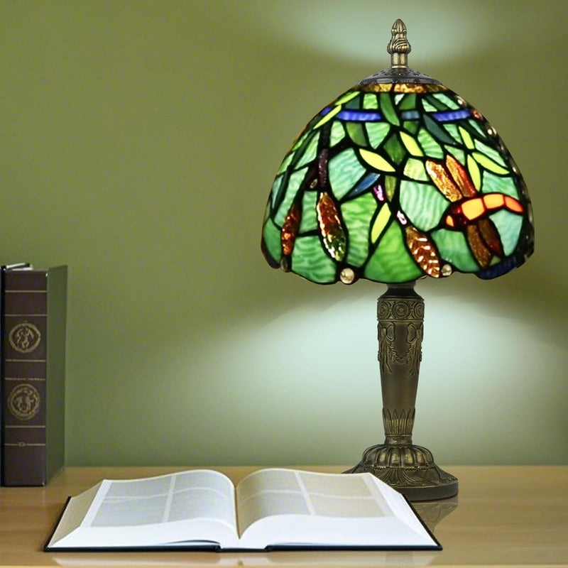 Small Tiffany Style Table Lamp 3 Colour Temperatures