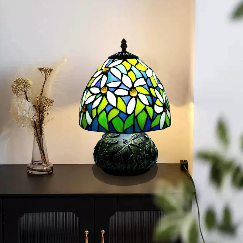 Small Tiffany Table Lamp 8 Inch Mushroom Style