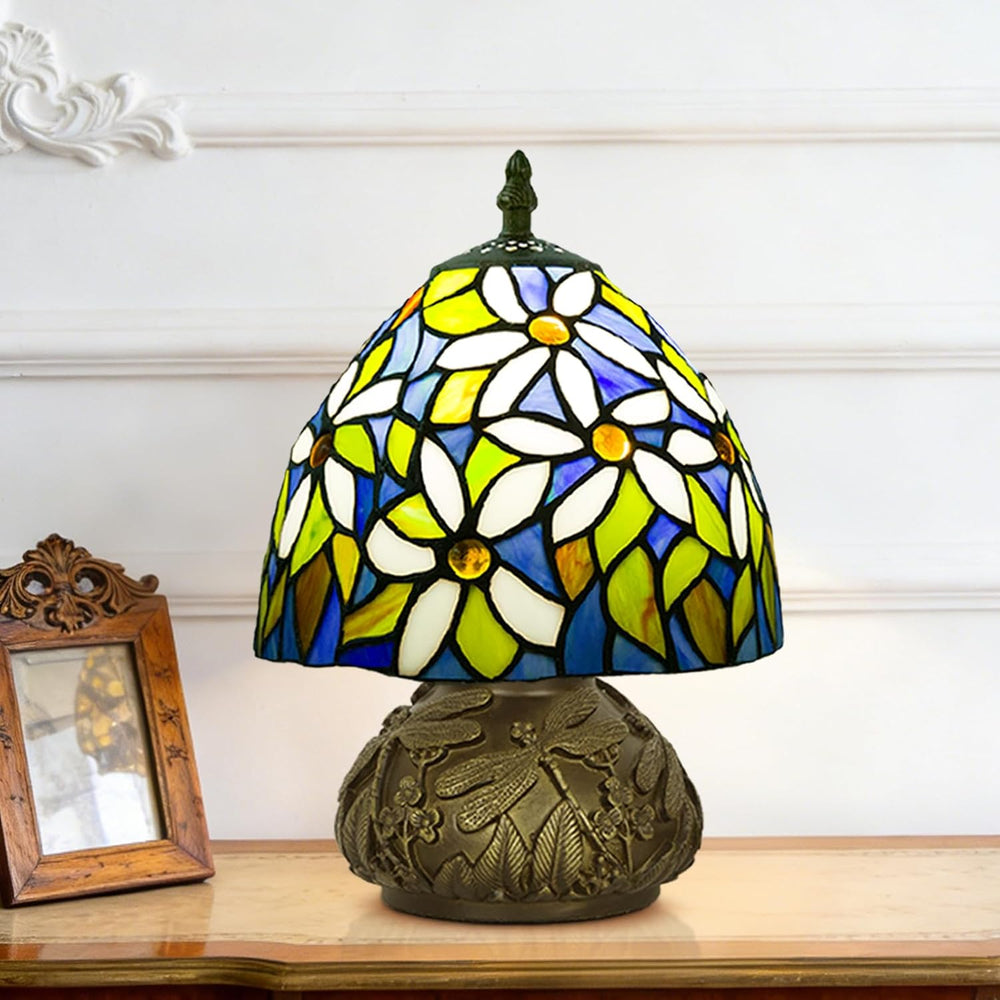 Small Tiffany Table Lamp 8 Inch Mushroom Style