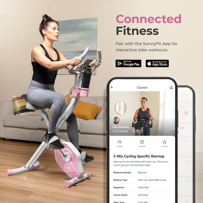 Smart Folding X-Bike for Low-Impact Home Workouts
