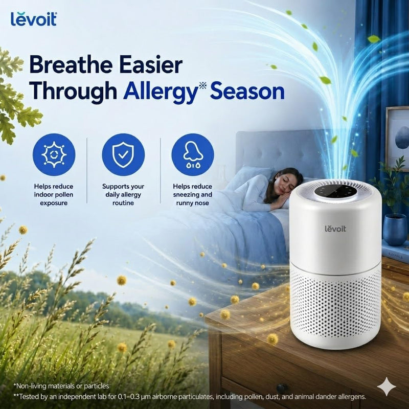 Smart Hepa Air Purifier for Bedroom Home 64m