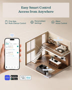 Smart Hepa Air Purifier for Bedroom Home 64m