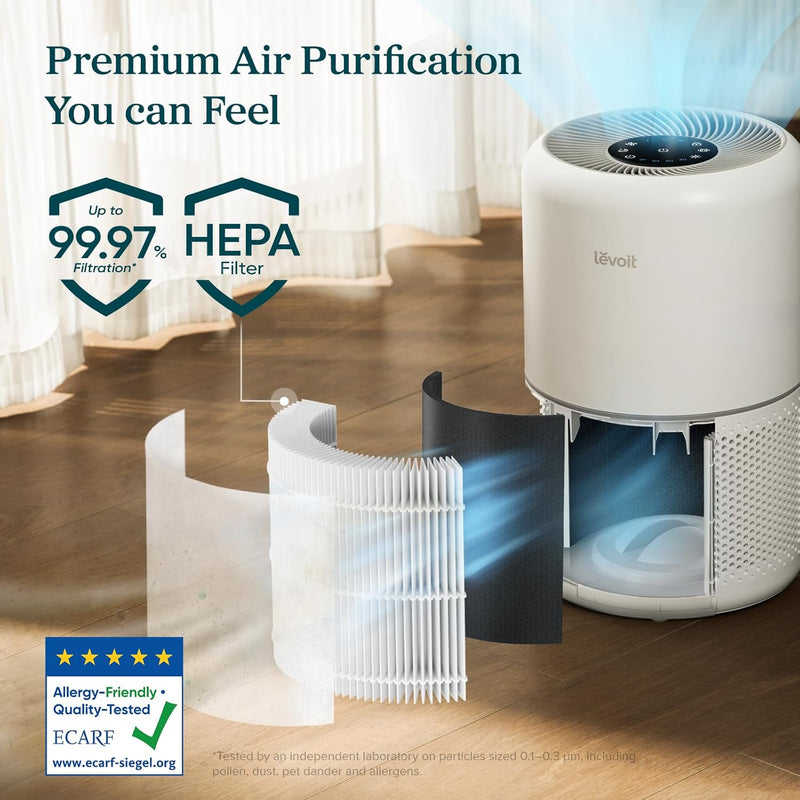 Smart Hepa Air Purifier for Bedroom Home 64m