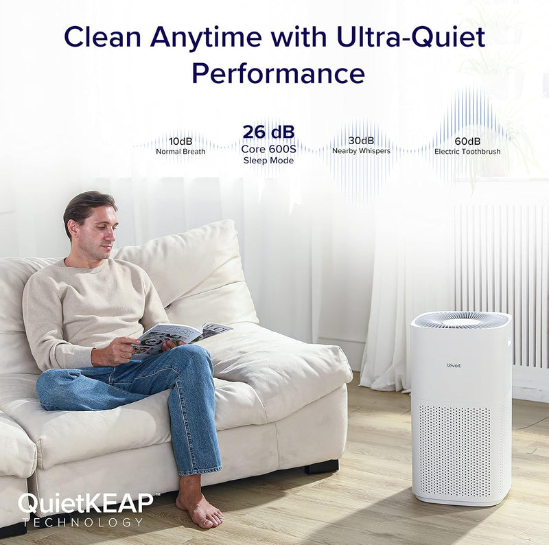 Smart Hepa Air Purifier for Bedroom Home 64m