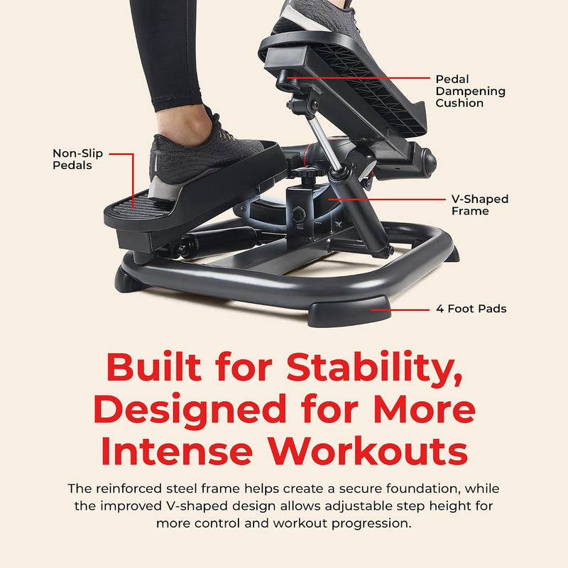 Smart Power Stepper with Resistance Bands for Cardio