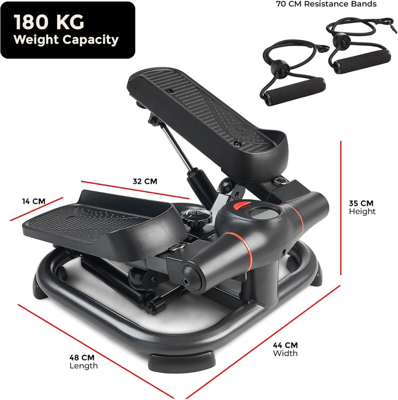 Smart Power Stepper with Resistance Bands for Cardio