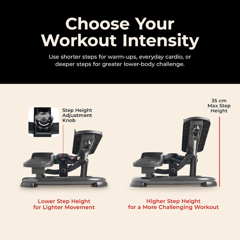 Smart Power Stepper with Resistance Bands for Cardio
