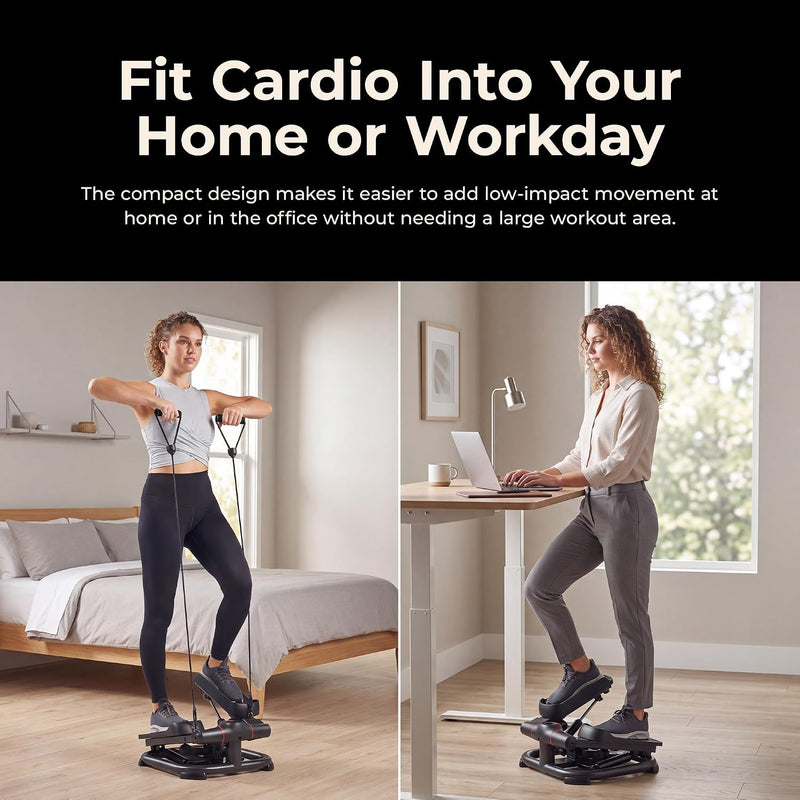 Smart Power Stepper with Resistance Bands for Cardio