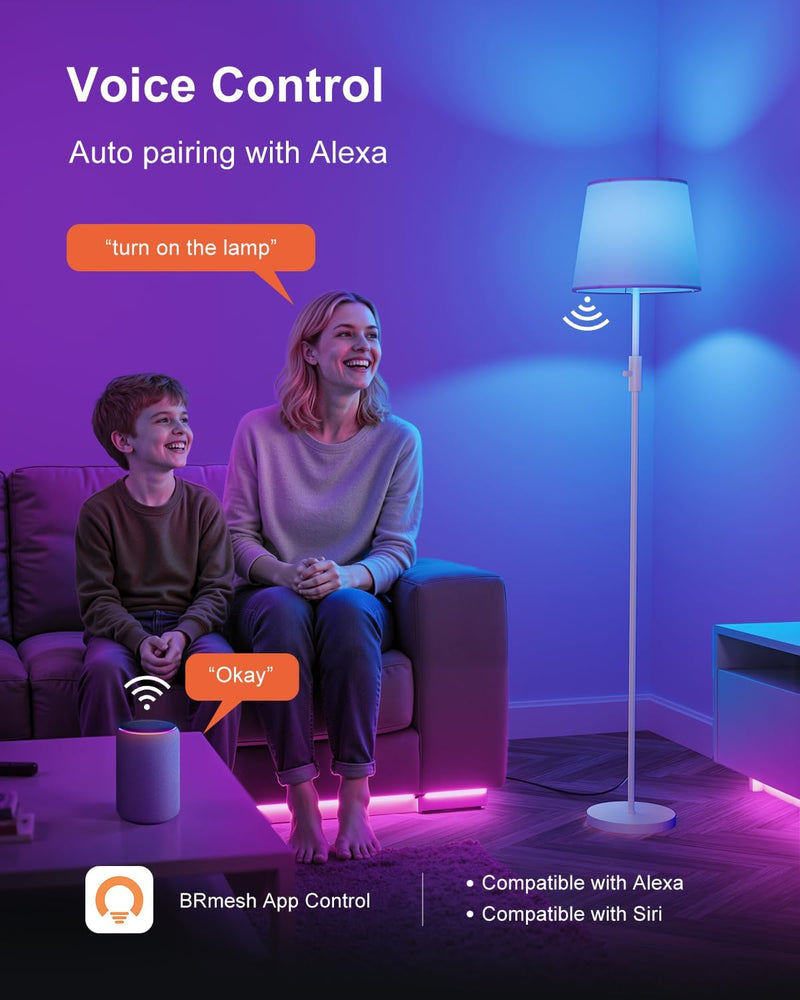 Smart RGB Arc Floor Lamp App Control