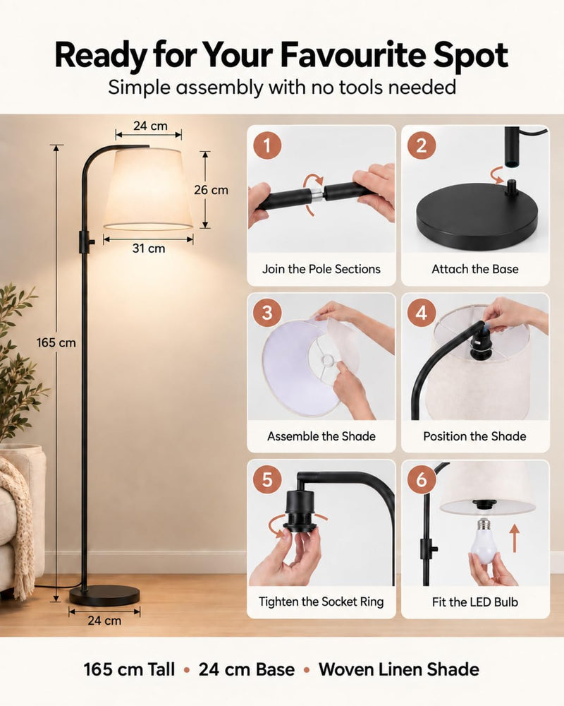 Smart RGB Arc Floor Lamp App Control