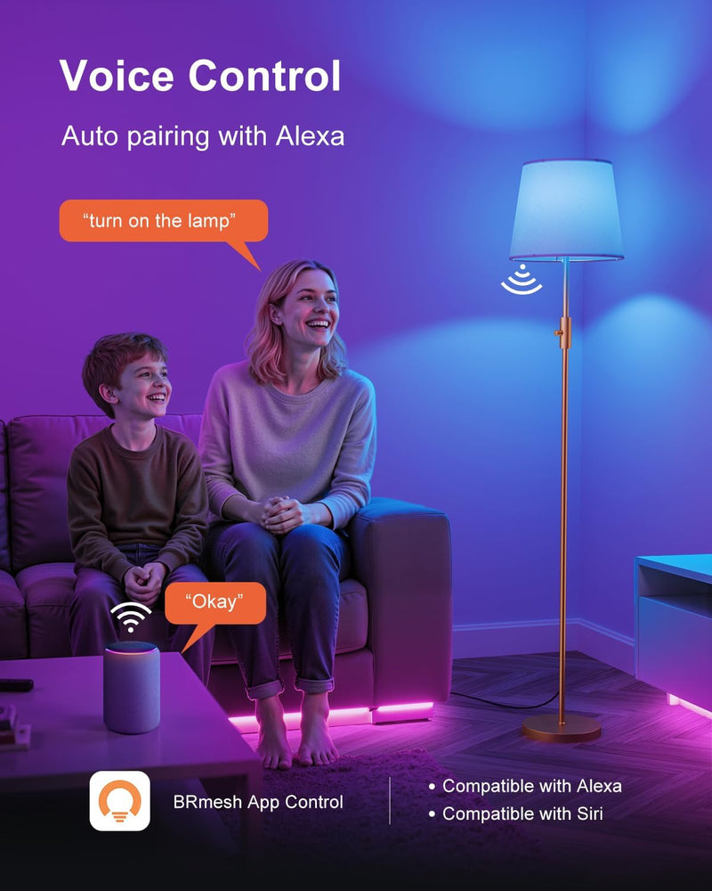 Smart RGB Arc Floor Lamp App Control