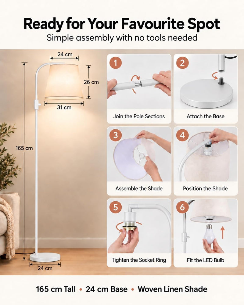 Smart RGB Arc Floor Lamp App Control