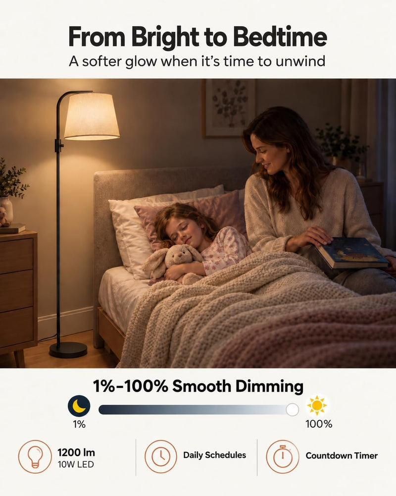 Smart RGB Arc Floor Lamp App Control