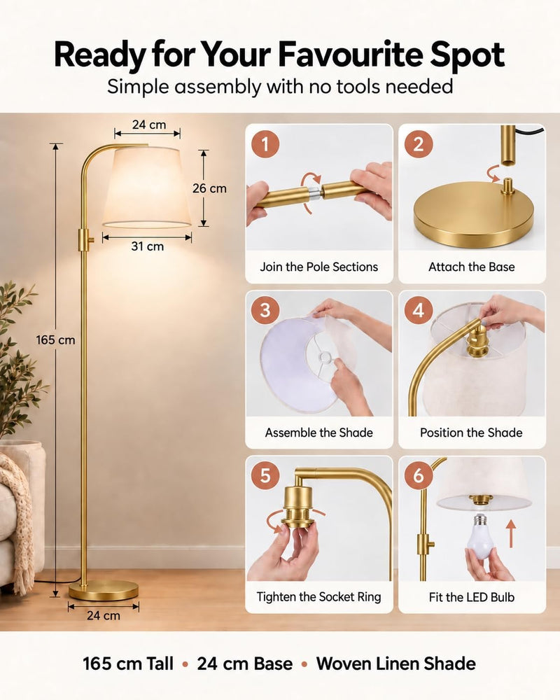 Smart RGB Arc Floor Lamp App Control