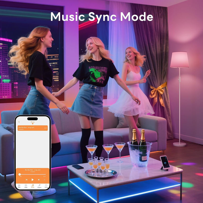 Smart RGB Arc Floor Lamp App Control