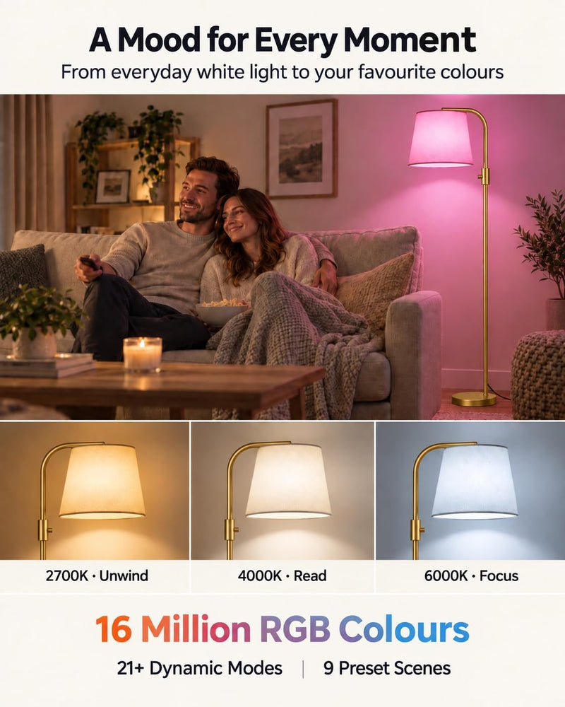 Smart RGB Arc Floor Lamp App Control