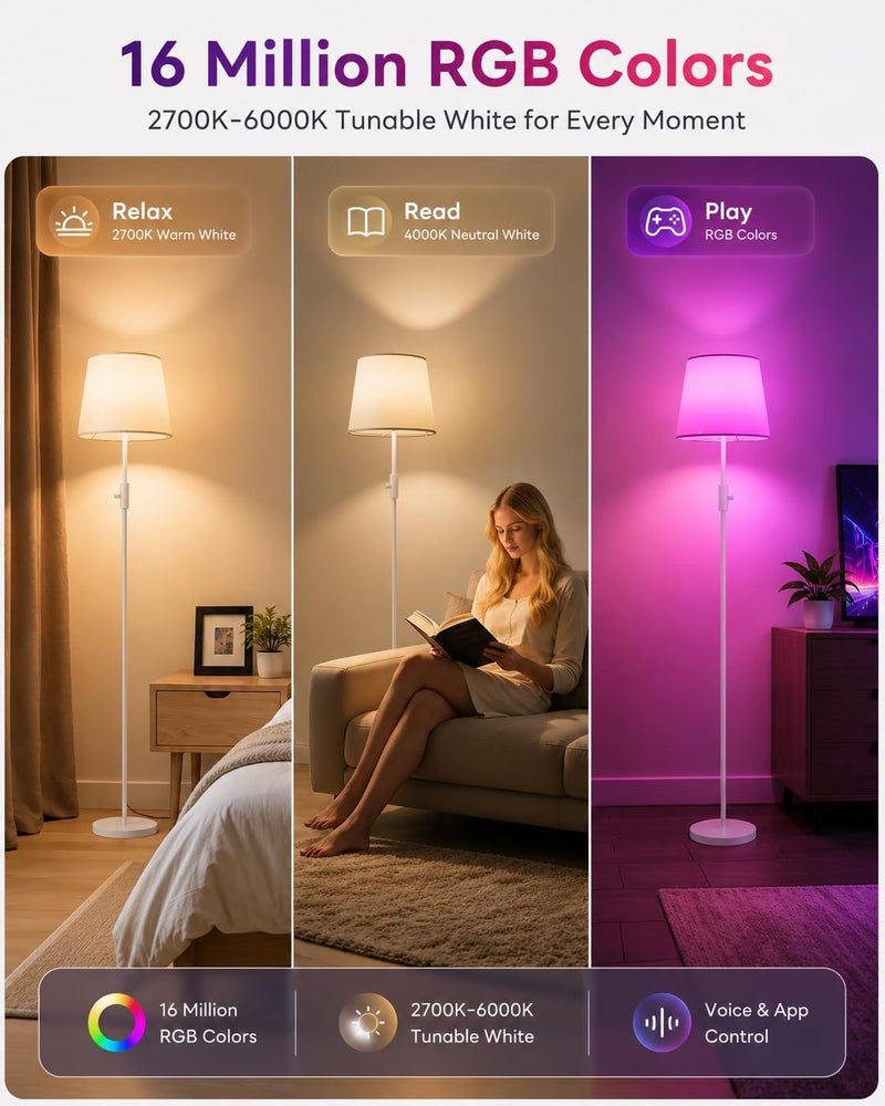 Smart RGB Arc Floor Lamp App Control
