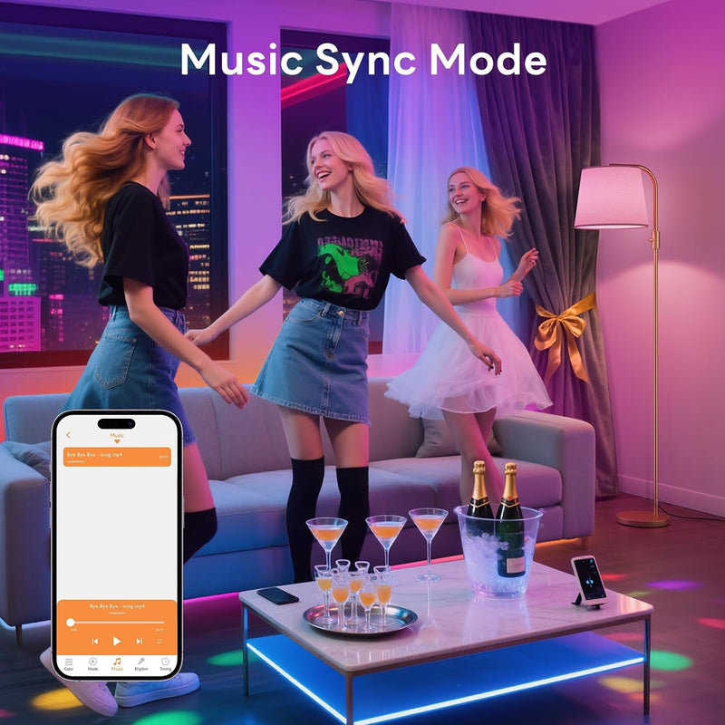 Smart RGB Arc Floor Lamp App Control