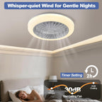 Smart RGB Ceiling Fans with Lights App Remote