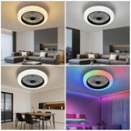 Smart RGB Ceiling Fans with Lights App Remote