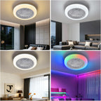 Smart RGB Ceiling Fans with Lights App Remote