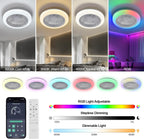 Smart RGB Ceiling Fans with Lights App Remote