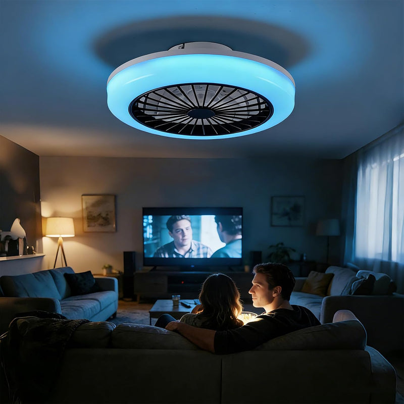 Smart RGB Ceiling Fans with Lights App Remote