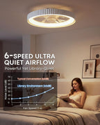Smart RGB Ceiling Fans with Lights App Remote