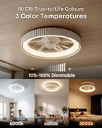 Smart RGB Ceiling Fans with Lights App Remote