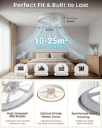 Smart RGB Ceiling Fans with Lights App Remote