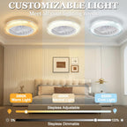 Smart RGB Ceiling Fans with Lights App Remote