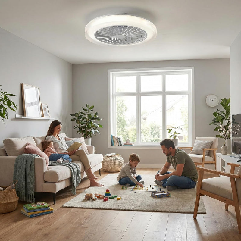 Smart RGB Ceiling Fans with Lights App Remote