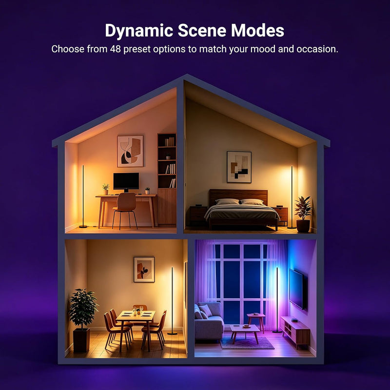 Smart RGB Ic W Floor Lamp 1500lm LED