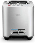 Smart Toast 2-Slice Toaster Wide Slots Brushed Aluminium