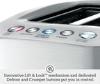 Smart Toast 2-Slice Toaster Wide Slots Brushed Aluminium