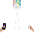 Smart Tripod Floor Lamp with Coal Tit Bird