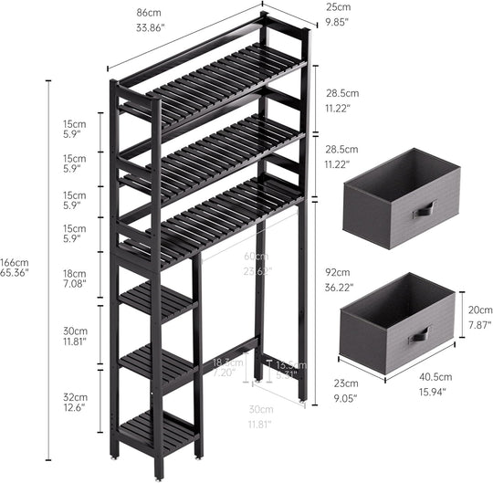 Over the Toilet Storage with Drawers Large Bathroom