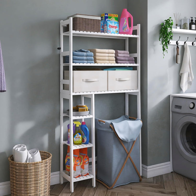 Over the Toilet Storage with Drawers Large Bathroom