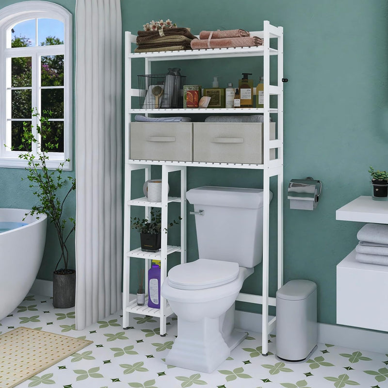 Over the Toilet Storage with Drawers Large Bathroom