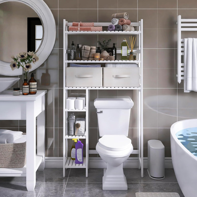 Over the Toilet Storage with Drawers Large Bathroom