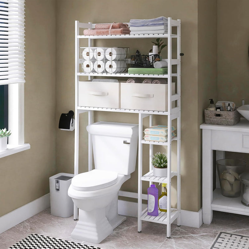 Over the Toilet Storage with Drawers Large Bathroom